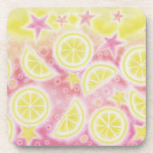 Roze limonade onderzetter set (Voorkant)