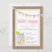 Roze limonade op schoot en Limoen Sip + zie Kaart (Voorkant)