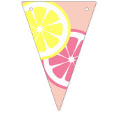 Roze limonade Partij, geel en roze Vlaggetjes (Eerste vlag)