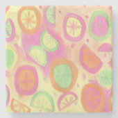 Roze limonade Pattern Stenen Onderzetter (Voorkant)