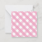 Roze limonade persoonlijke cadeaubehuizing Kaarten Notitiekaartje (Achterkant)
