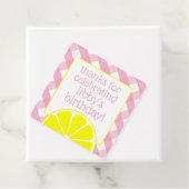 Roze limonade persoonlijke voordeur of cadeauLabel Bedankjes Labels (In situ)