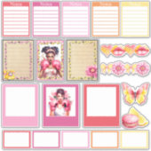 Roze Limonade Set 2 Planner Stickers (Voorkant)
