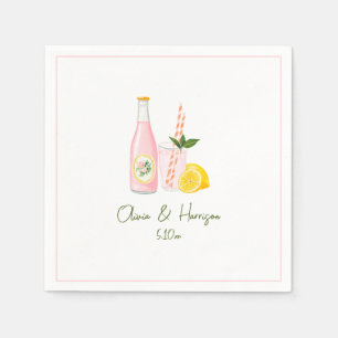 Roze Limonade Signature Drank Trouw Cocktailbar Servet