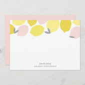 Roze limonade Stationery Notitiekaartje (Voorkant / Achterkant)