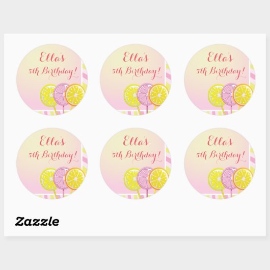 Roze limonade Stickers (Vel)