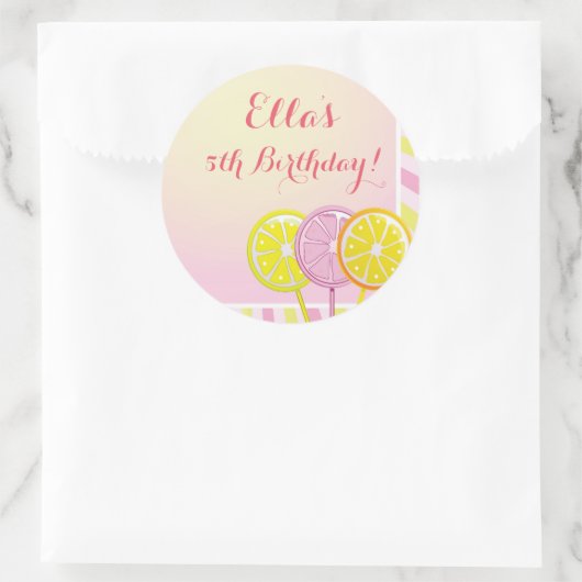 Roze limonade Stickers (Tas)