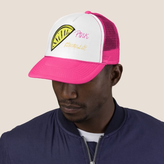 Roze limonade trucker pet (In situ)