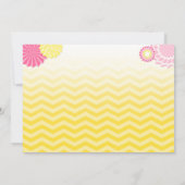 Roze limonade uitnodiging Zonneschijn eerste verja (Achterkant)