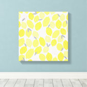 Roze limonade van Origami Prints Art Print Canvas (Insitu (Houten vloer))