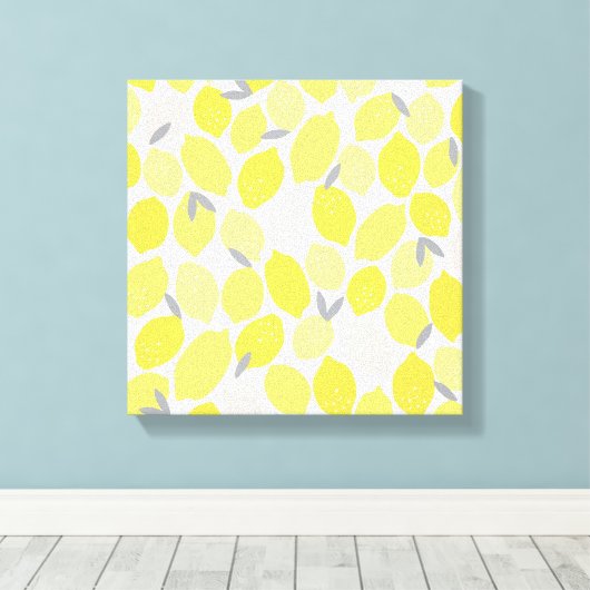 Roze limonade van Origami Prints Art Print Canvas (Insitu (Houten vloer))