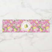 Roze limonade Verjaardag Water Fles Label Waterfles Etiket (Enkel label)