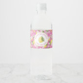 Roze limonade verjaardag waterfles label etiket (Voorkant)
