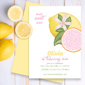 Roze limonade verjaardagsfeestje uitnodiging