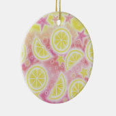 Roze limonade-versiering keramisch ornament (Rechts)