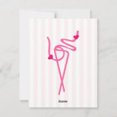 Roze limonade voor twee feestdagenkaart (Achterkant)