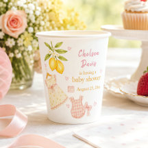 Roze Limonade Whimsical Waterverf Baby Meisje