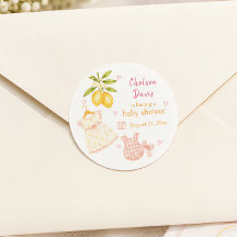 Roze Limonade Whimsical Waterverf Baby Meisje