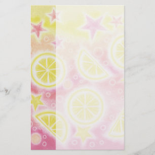 Roze limonade zijband briefpapier