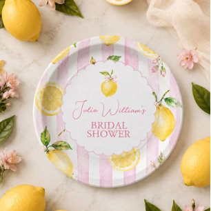 Roze Limonade Zomer Limonade Bruiloftsborrel Papieren Bordje