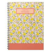 Roze limonadebloemzak, prachtig notitieboek (Voorkant)