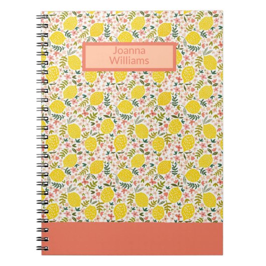 Roze limonadebloemzak, prachtig notitieboek (Voorkant)