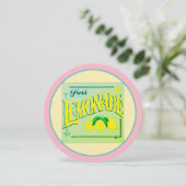  roze limonadebord citroenzomer kaart (Staand voorkant)