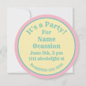  roze limonadebord citroenzomer kaart (Achterkant)