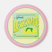 roze limonadebord citroenzomer magneet (Voorkant)