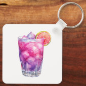 roze limonadecocktail sleutelhanger (Achterkant)