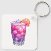 roze limonadecocktail sleutelhanger (Achterkant)