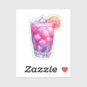 roze limonadecocktail sticker