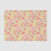 Roze limonadepatroon tissuepapier (Voorkant)