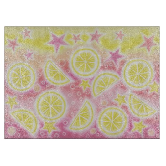 Roze limonadesnijplaat snijplank (Voorkant)