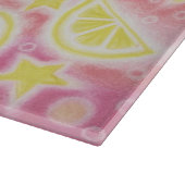 Roze limonadesnijplaat snijplank (Hoek)