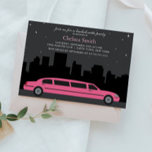 Roze Limousine Bachelorette Party