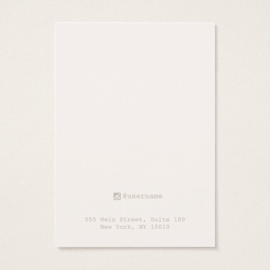 Roze linen die juwelen-beeldschermkaart verdient visitekaartje (Achterkant)