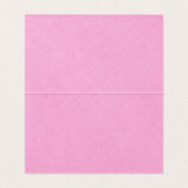 Roze linen Simple Black Script Weduwgoedkaart Visitekaartje (Binnenkant ongevouwen)