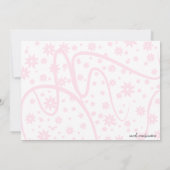 Roze Lingerie Bridal Shower Invitation Kaart (Achterkant)