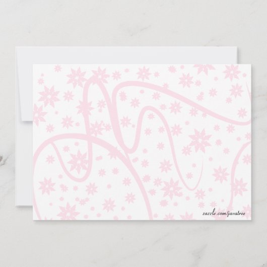 Roze Lingerie Bridal Shower Invitation Kaart (Achterkant)
