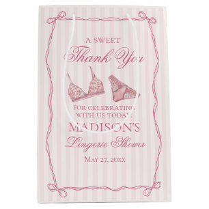 Roze lingerie douche bruidsfeest cadeautje medium cadeauzakje