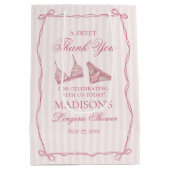 Roze lingerie douche bruidsfeest cadeautje medium cadeauzakje (Achterkant)