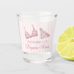 Roze lingerie douche bruidsfeest favor shot glas