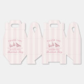 Roze lingerie vrijgezellenfeest cadeau Gable Bedankdoosjes (Ongevouwen)