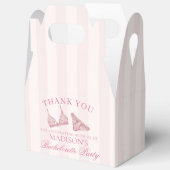 Roze lingerie vrijgezellenfeest cadeau Gable Bedankdoosjes (Open)