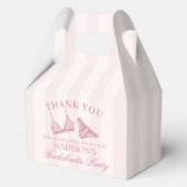 Roze lingerie vrijgezellenfeest cadeau Gable Bedankdoosjes (Achterkant)