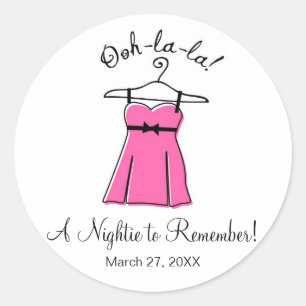 Roze Lingerie Vrijgezellenfeest Stickers