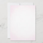 Roze lingeriefeest  kaart (Achterkant)