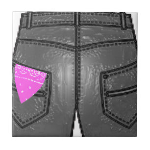 Roze linkerhoogtepunt tegeltje