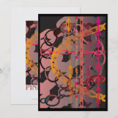 Roze Links Kaart (Voorkant / Achterkant)